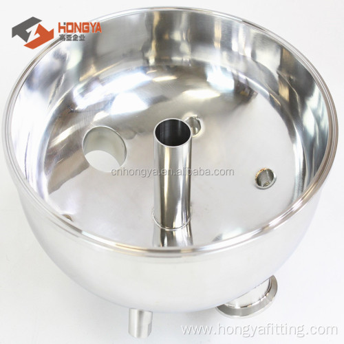 SS304 Tri-Clamp Fnpt Hemispherical Lid For Extractor System